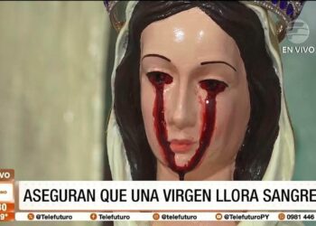 virgen rosa mistica llora lagrimas de sangre en paraguay 1